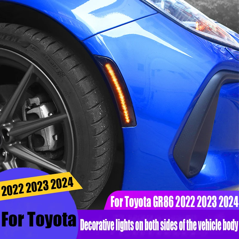 

Для Toyota GR86 2022 2023 2024, кузов автомобиля, боковой пропускной свет, указатель поворота, декоративная лампа, товары для украшения внешнего вида автомобиля