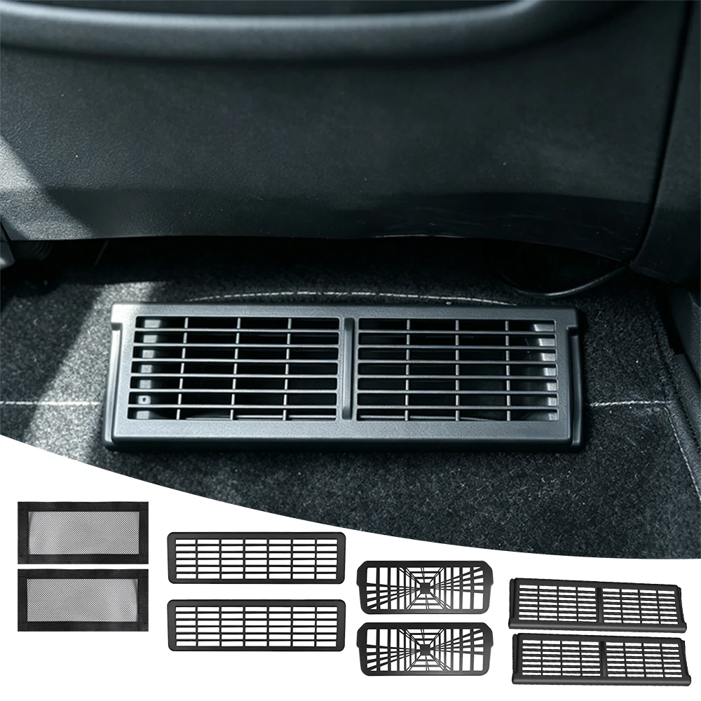 For Tesla Model Y 2021-2024 Model 3 Highland Model YL Model Y Juniper Under Seat Air Outlet Cover Air Outlet Mask Car Accessorie