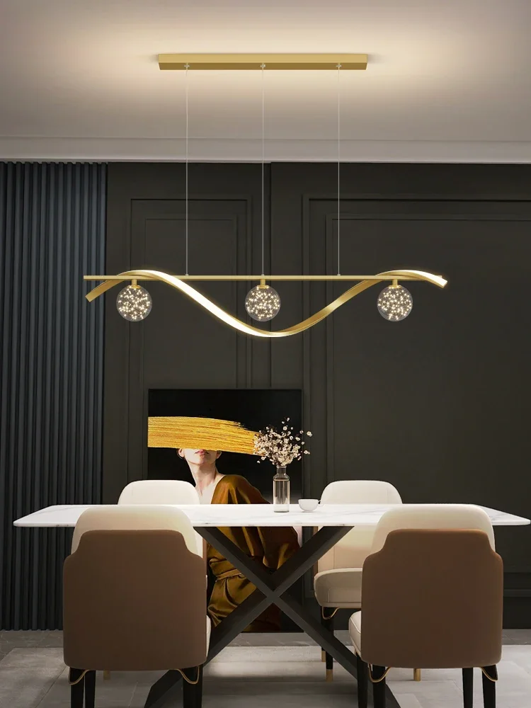 2025 Modern Minimalist Led Pendant Lamps Dimming For Coffee Table Dining Room Kitchen Island Ceiling Chandelier Home Lighting Fi