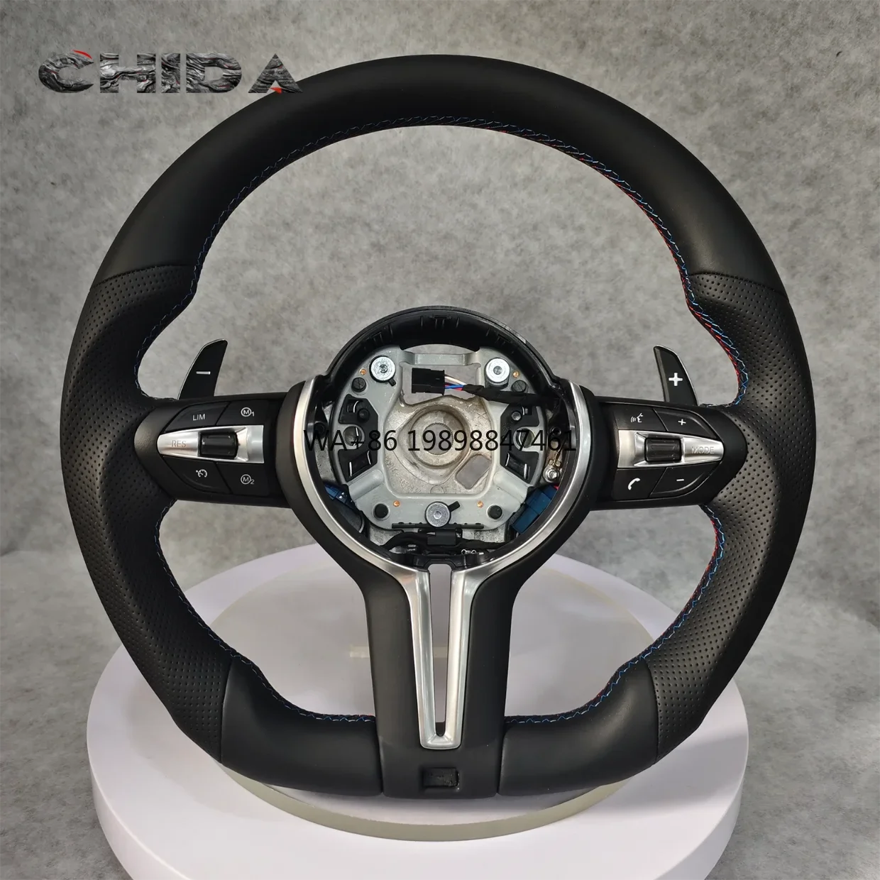 

M Sport Flat Bottomed Steering Wheel, Suitable for B-MW F01 F02 F06 F07 F10F15 F16 F22 F30 F36 F80 F87 E90 E70 E71 X3 X4 X5 X6