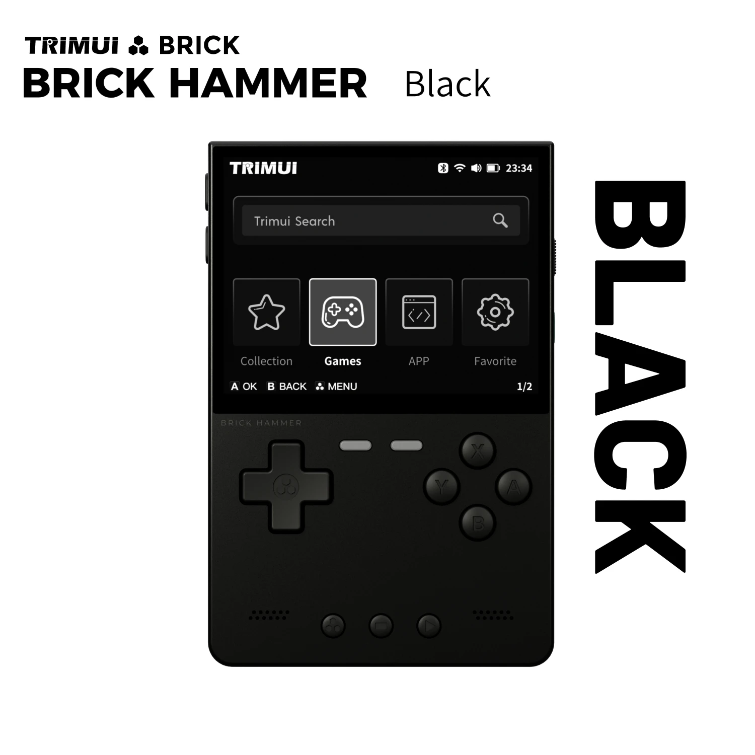 TRIMUI Brick Metal Portable Handheld Game Player with CNC Full Metal Body 3.2'' IPS Screen Retro Games Linux System Video Gaming