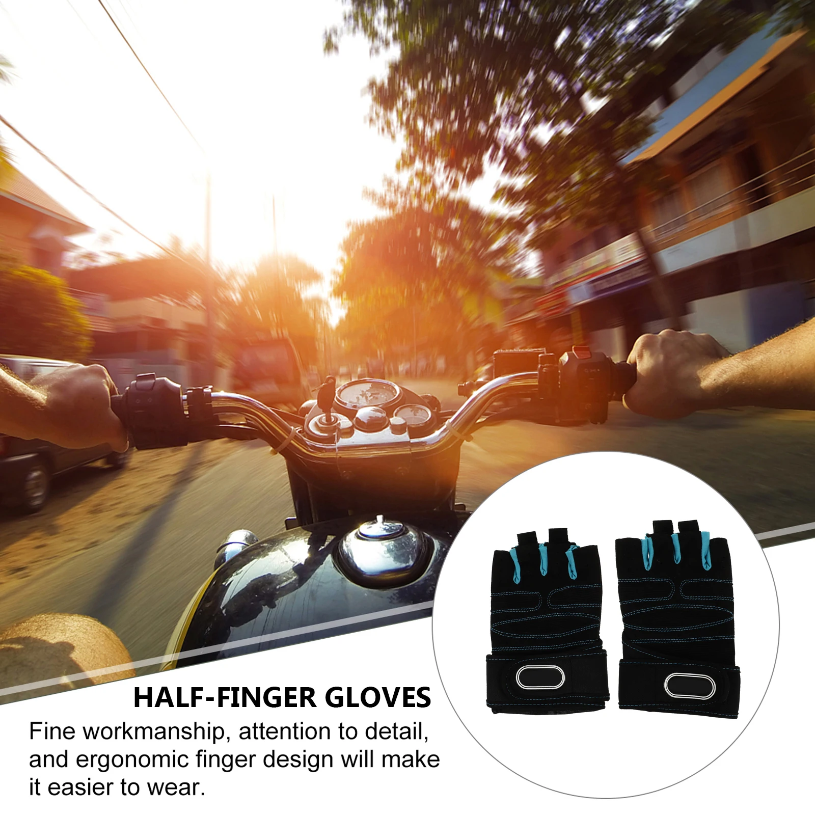 

Sports Half Finger Gloves Riding Cycling Fitness Fitnesss Half-finger Camouflage
