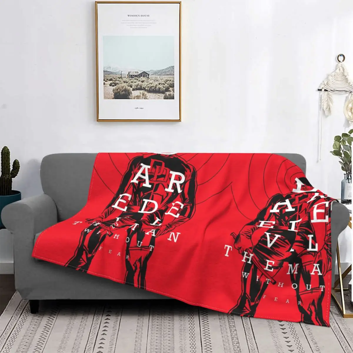 Strong Blanket Marvel Daredevil Fleece Plush Spring Autumn Multifunction Lightweight Plaid Throw Blankets For bed