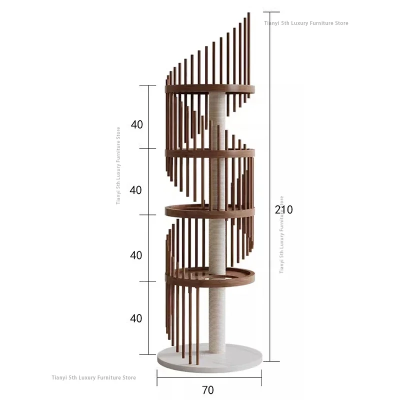 Poste rascador para gatos de madera maciza, diseño original, cuerda de Sisal, casa para gatos, casas con plataforma para saltar, productos para mascotas, Drapak Dla Kotow FYC