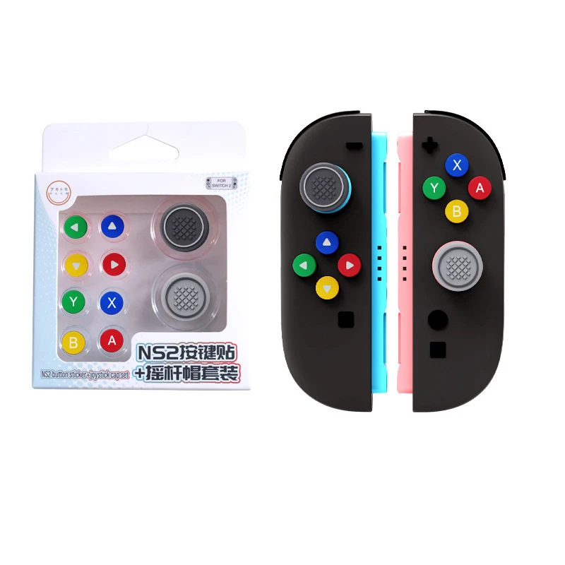 Neues Design Silikon Soft D-Pad Cross Button ABXY Key Sticker Skin Case für Switch Switch2 Silikon Button Cap