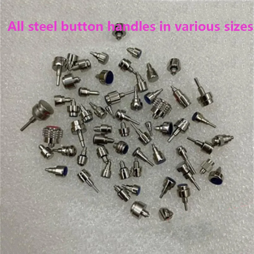 Watch Accessories All Steel Button Handles Various Big Small Sizes Mixed Handle Each Bag Comes in Multiple Styles Clock Parts