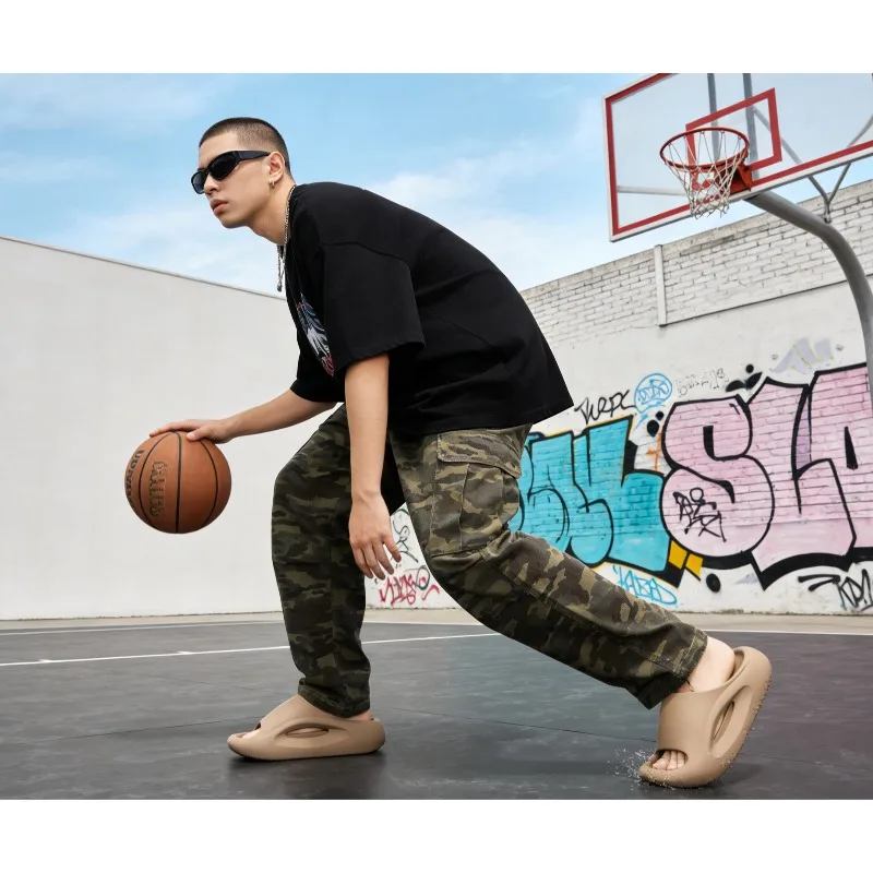 

Fashion New Men's Slippers Waterproof Thick Bottom Non-slip and Deodorant Outer Wear Heightening Soft Sports Trend Unisex