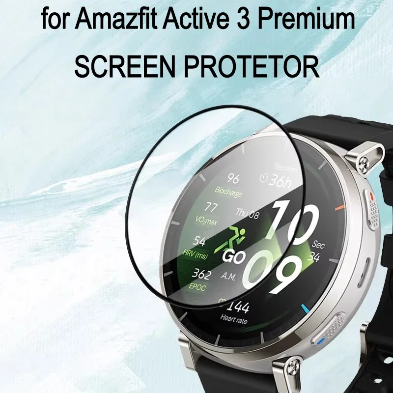 

3PCS 3D Curved Edge Screen Protector for Amazfit Active 3 Premium Smart Watch Full Coverage Soft Protective Film