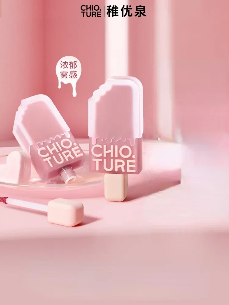 

CHIOTURE Ice-cream Lip Glaze Velvet Matte Waterproof Lip Mud Liquid Lipstick No-Sticky Rare Beauty Cosmetics Women's Makeup