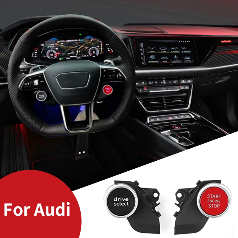 For Audi A3 S3 RS3 A4 S4 A5 S5 A6L S6 A7 RS7 Q7 A8 Steering Wheel Engine Start Switch Driving Select Keyless Start Auto Parts