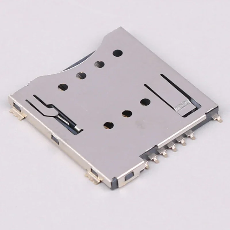 1PC MUP-C792 Original Micro SIM Card Connector Patch Self-piercing 6 +1 P SIM Card Slot Socket