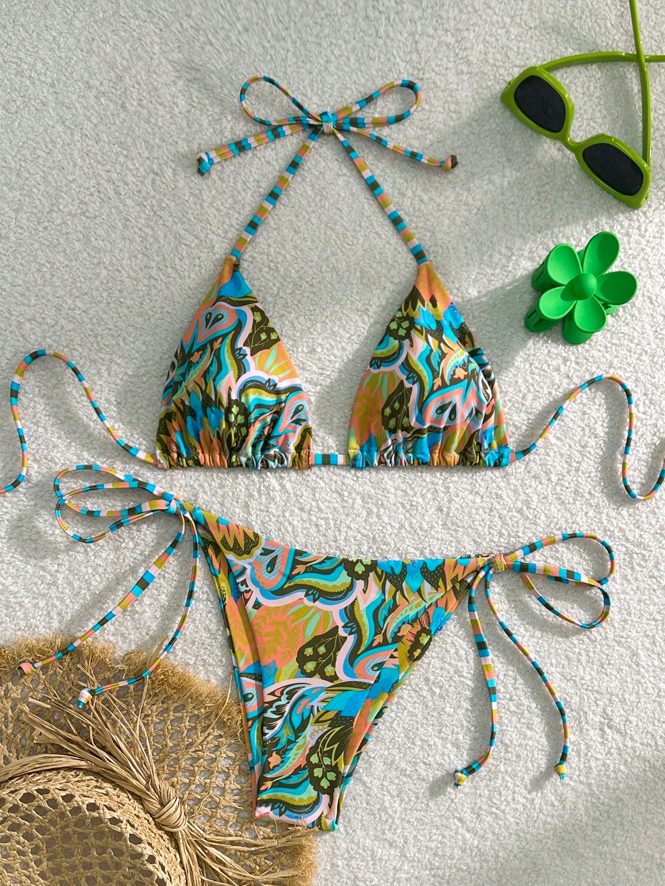 

Мини-маленькое цветочное молодое милое повседневное спортивное сексуальное бикини для серфинга