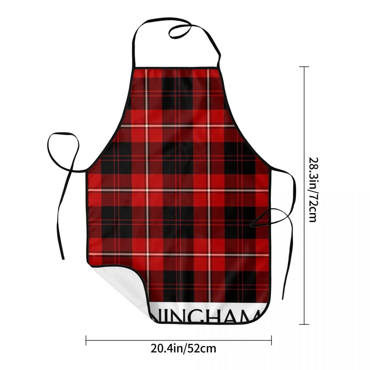 Clan Cunningham Tartan Apron Chef Cooking Cuisine Tablier Sleeveless Bib Kitchen Cleaning Pinafore for Women Men Painting