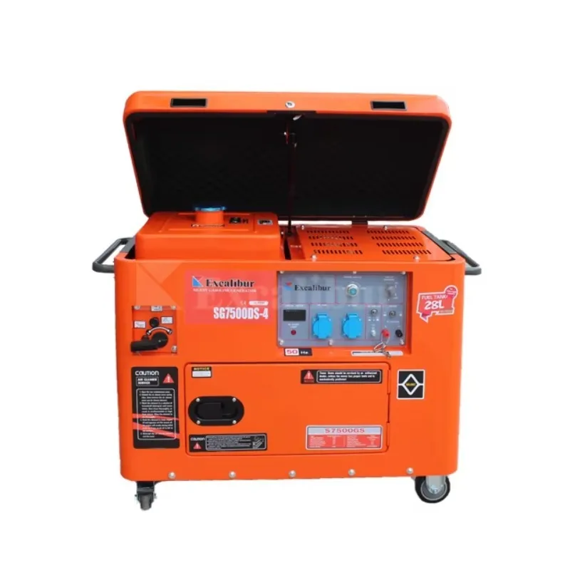 7KW 50hz AC Single Phase 6kw Silent Type Soundproof GAS Generator