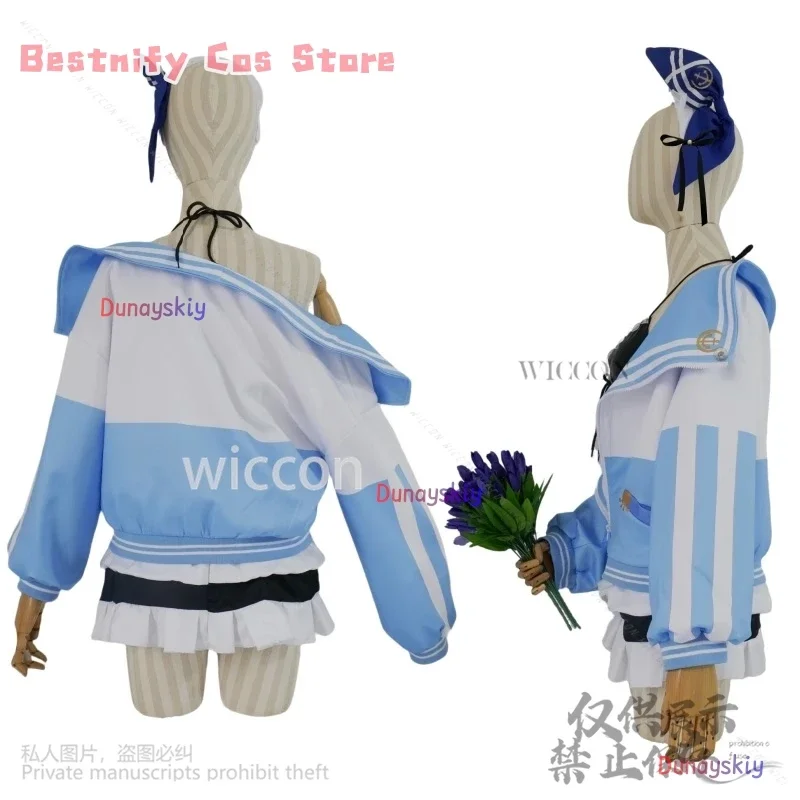 CosplayAnime Game NIKKE The Goddess Of Victory Cosplay Anchor Bikini Swimwear Women's Swimsuit Wig Set Female Sexy Beachwear Cos