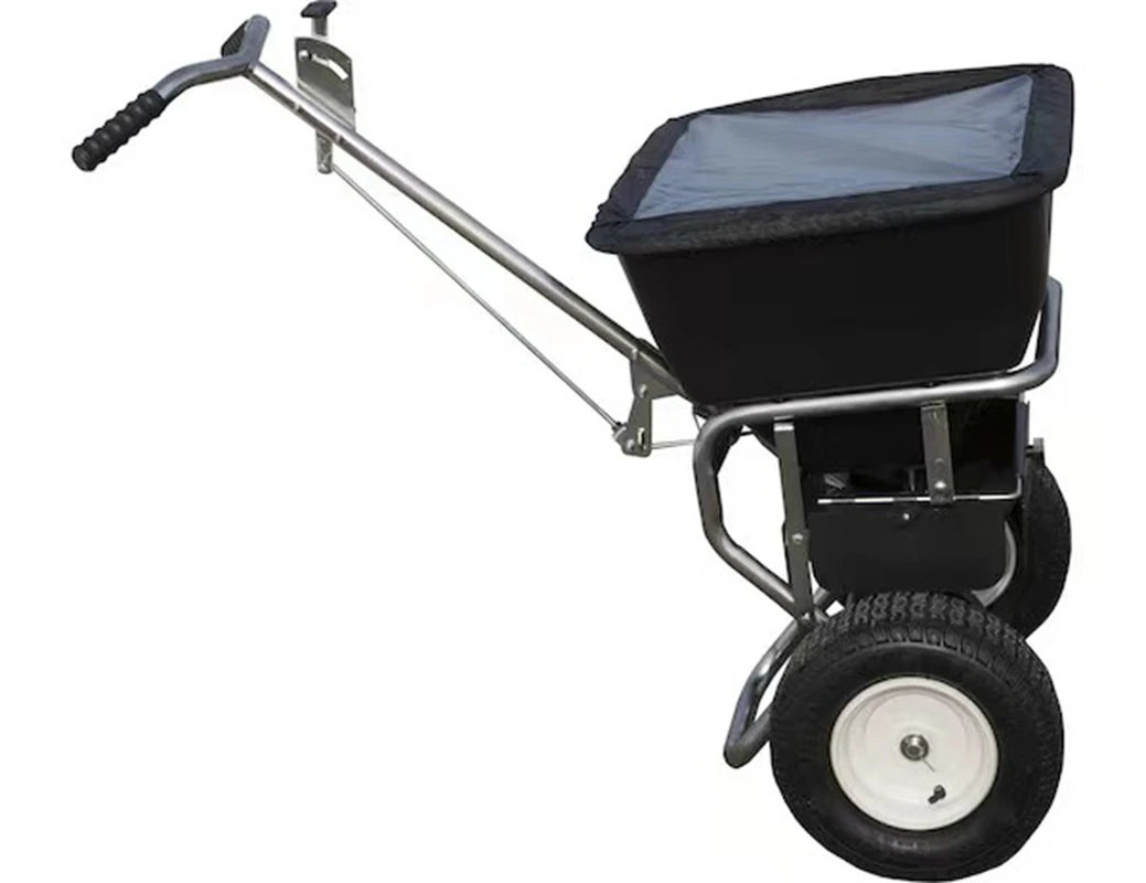 Spreader Cart Fertilizer Spreader Seeder De-icing Agent Spreader Lawn Cart Garden Maintenance De-icing Salt Spreader
