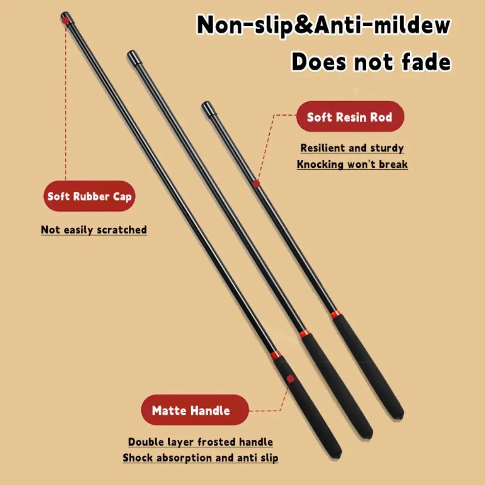 Professional Solid Resin Teaching Whip Extended Handheld Teaching Stick Durable Whiteboard Demonstration Pointer Teaching Tools