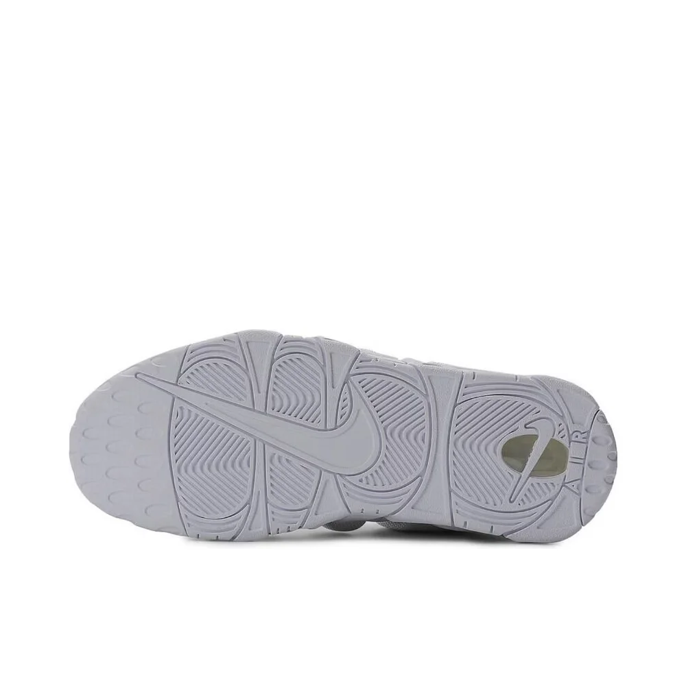 Nike Air More Uptempo: Stylish, Minimalist, Non-Slip, Durable, Low-Top Retro Basketball Shoes for Men in White FZ3055-100