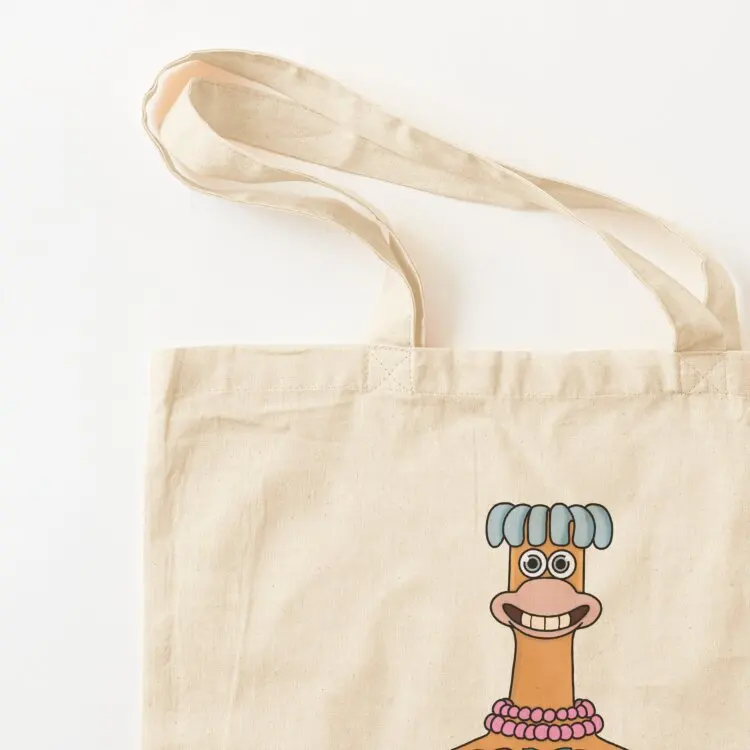 حقيبة حمل منسوجة من Chicken Run Babs حقيبة تسوق نسائية حقائب تسوق قابلة للطي حقائب قماش حزمة صديقة للبيئة #3