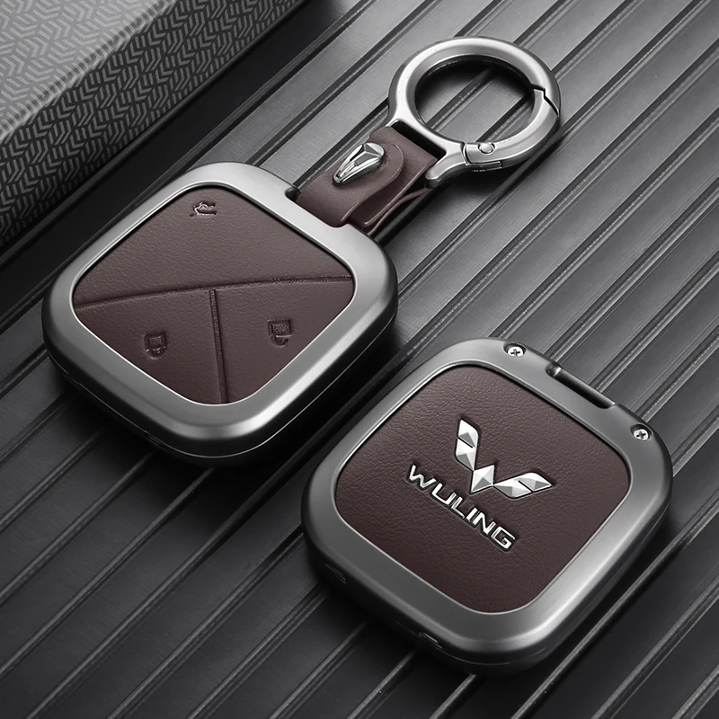 Key Shell For Wuling Binguo EV Air EV Key Fob Protector Zinc Alloy Bingo EV Full Protection Shockproof Car Accessories Cloud EV