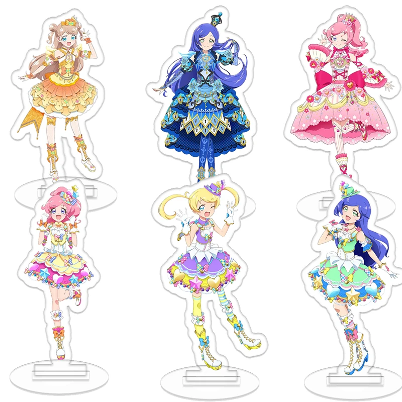 Kiratto PriChan Acrylic Stand Up Sign Kawaii Kiki Ajimi Aoba Rinka Desktop Ornaments Mirai Decoration Figure Model Mirai Gift