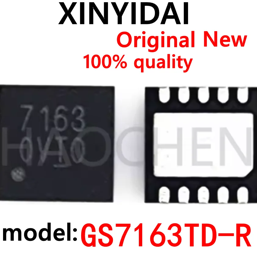 

(5pcs) 100% New GS7163TD-R GS7163 7163 QFN-10 Chipset