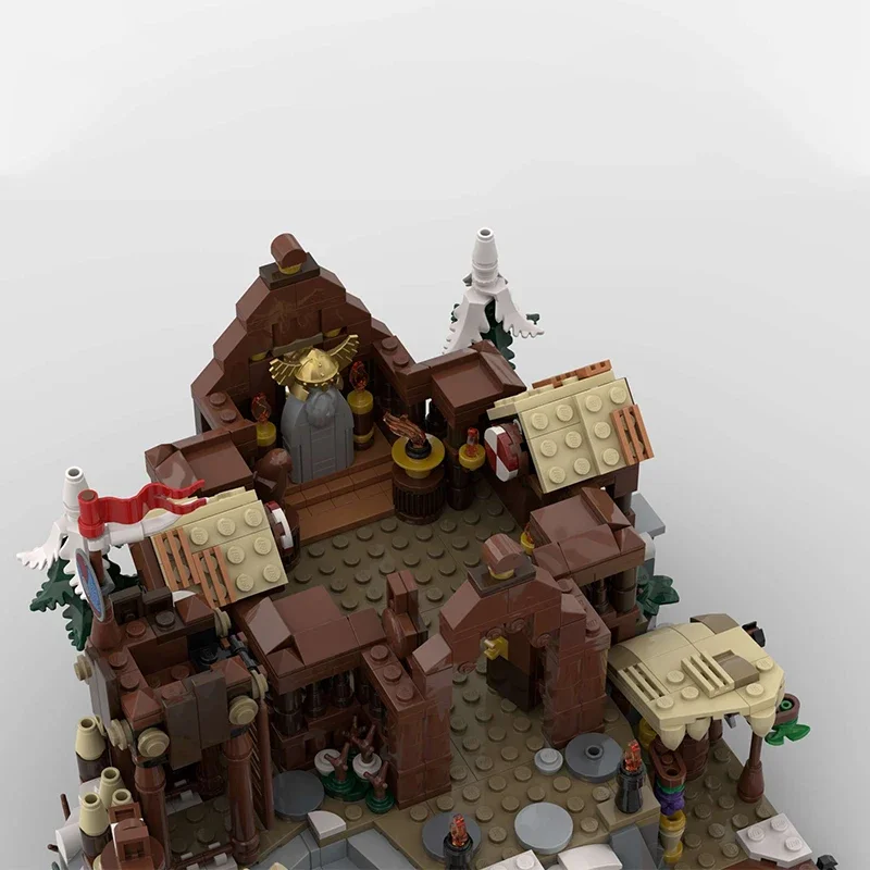 Klocki konstrukcyjne Street View Model Moc Northlands Hut Technology Modular Blocks Prezenty Zabawki świąteczne Zestawy DIY Montaż