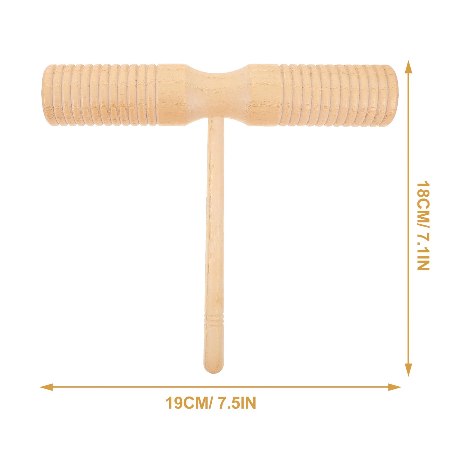 1Set Wood Guiro Instrument Premium Quality Resonant Sound Elegant Appearance Multipurpose Use for Music Beginners