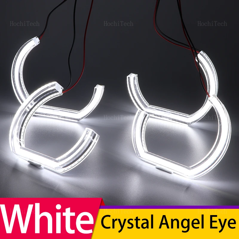 White M Style LED Headlight Angel Eyes  Ring Lamp for BMW 1 2 3 4 5 6 7 series E38 E39 E60 E53 E46 E90 E91 E92 E93 E82 E70