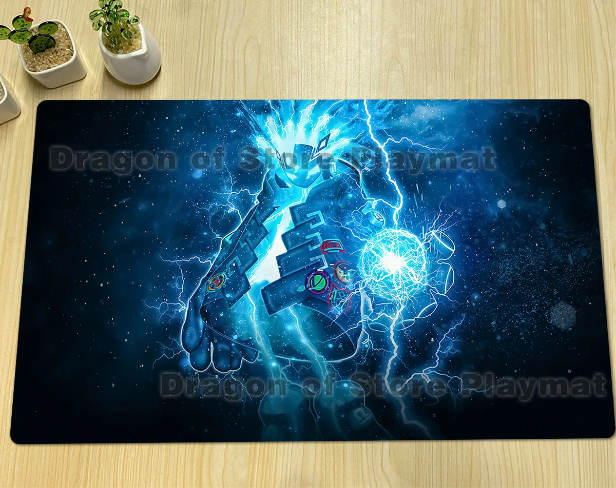 YuGiOh-alfombrilla azul Spright realista TCG CCG, alfombrilla para juegos de mesa, alfombrilla para juegos de cartas comerciales, alfombrilla de goma para ratón, bolsa gratis 600x350x2mm