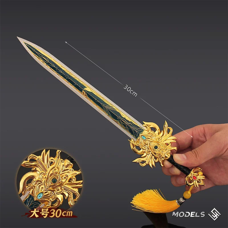 30 cm Middeleeuws Zwaard Oude Chinese Wapens Serie Ambachten Versieren Zwaard Collectie Samurai Katana Ornamenten Mes Speelgoed Beeldjes