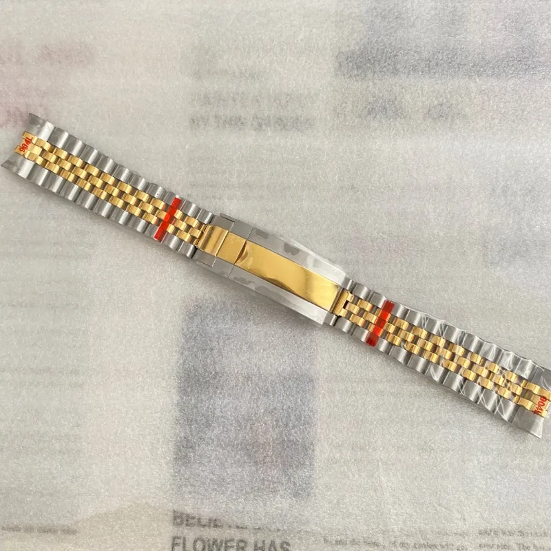 Accessori per orologi cinturino in acciaio cinturino di regolazione Fine acciaio inossidabile 316L 20mm catena per orologio pieghevole in acciaio di precisione solida