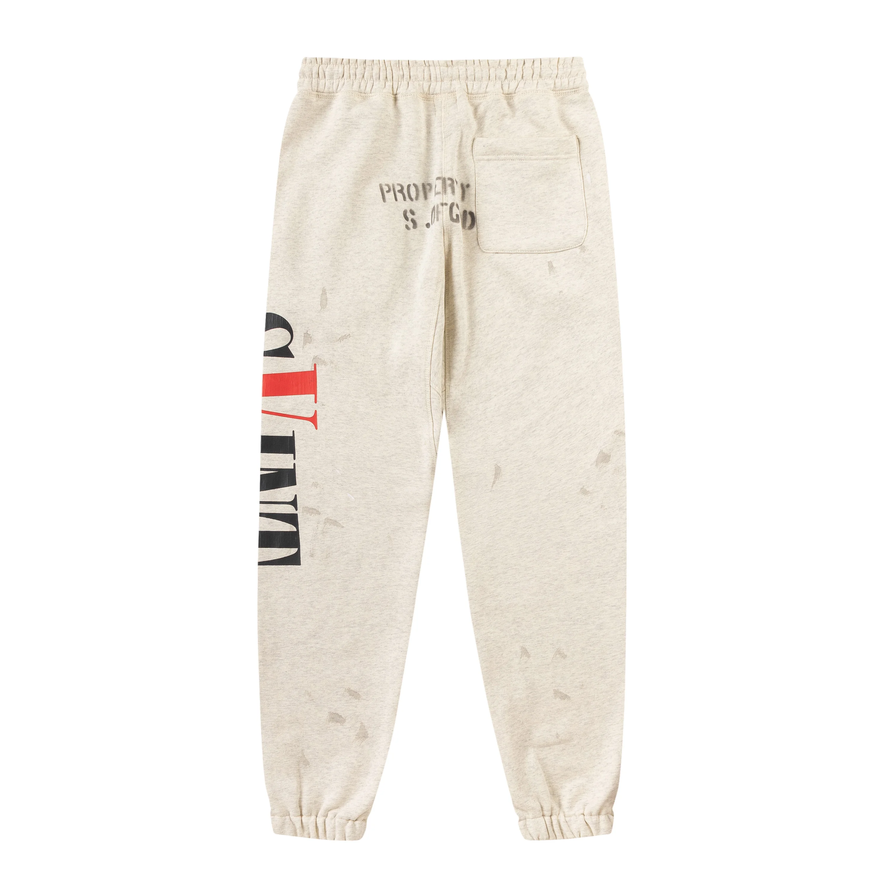 Saint Michael's collaboration vlone big V pattern print retro men's and women's casual sports pants