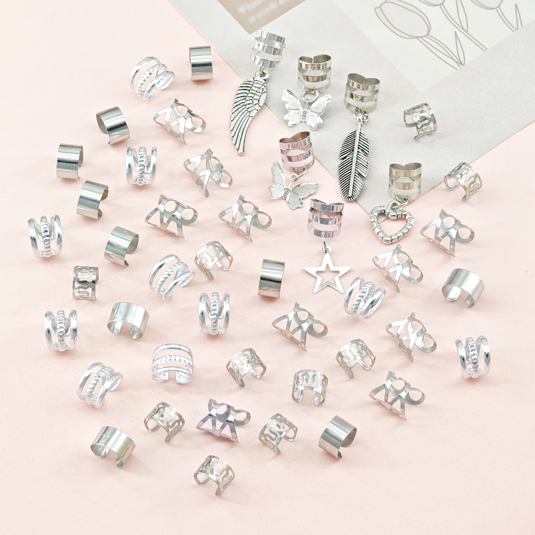 46 ชิ้น ลูกปัดรูปผีเสื้อ หัวใจ - Sterling Silver Ring บทวิจารณ์และราคา