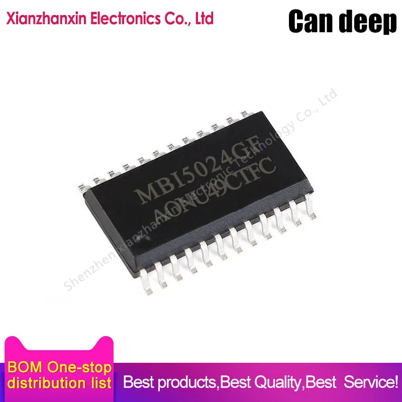 10pcs/lot MBI5024GF MBI5024 5024GF SOP24 LED display driver  in stock