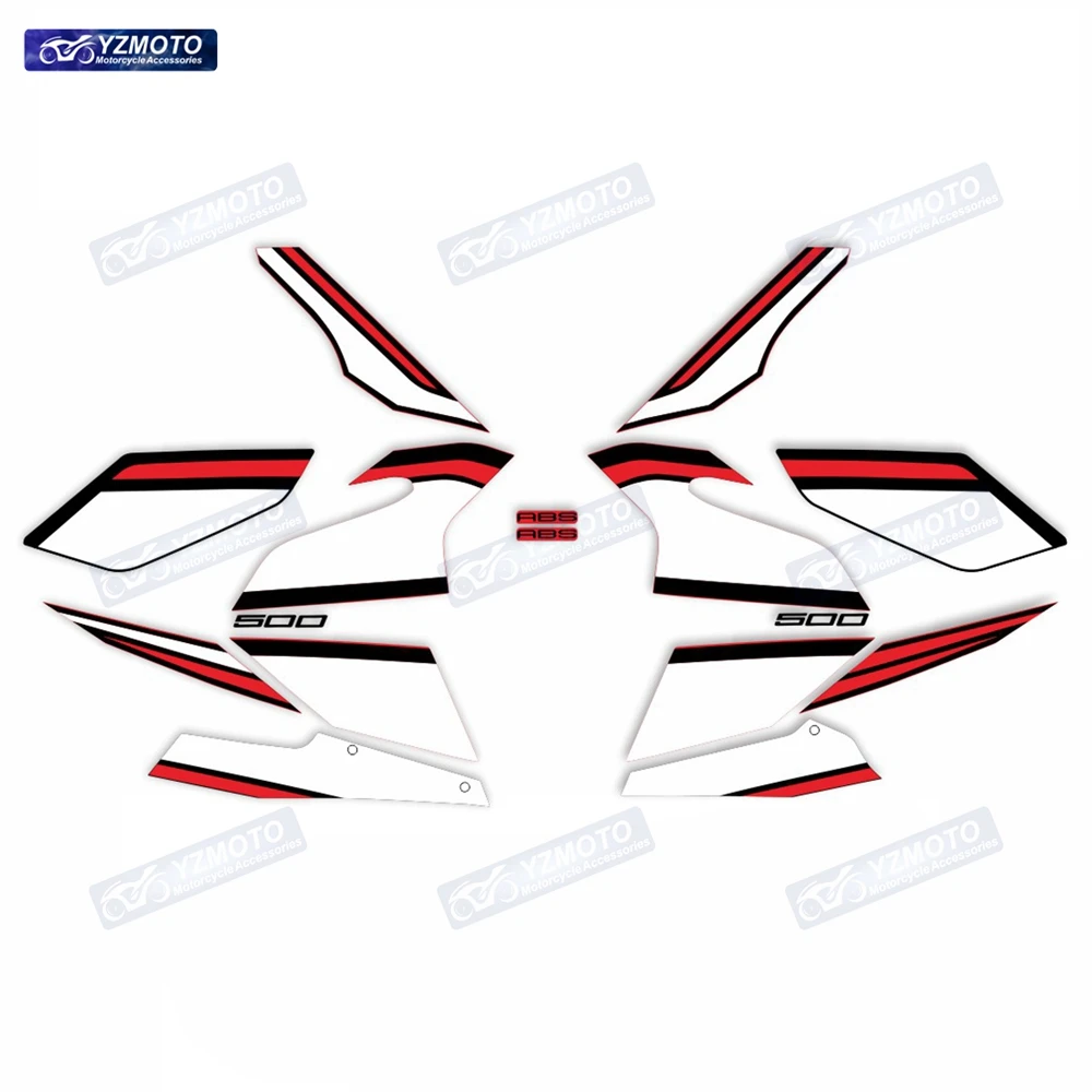 For NINJA500 NINJA 500 EX500 2024 2025 2026 2027 Motorcycle Accessories Full Car Fairing Sticker Reflective Decal Stickers Kit