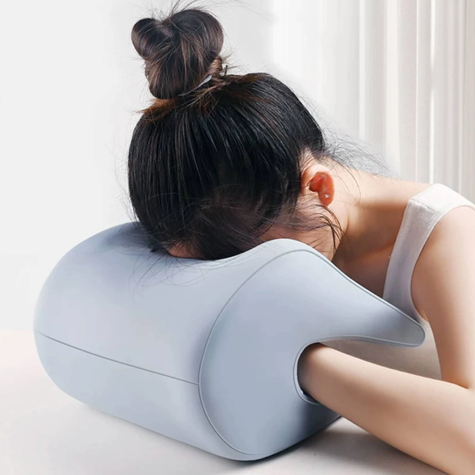 Office Chair Headrest Rest-Friendly Headrest Cushion Neck Pillow with Strap Supportive Comfortable for Desk Workers