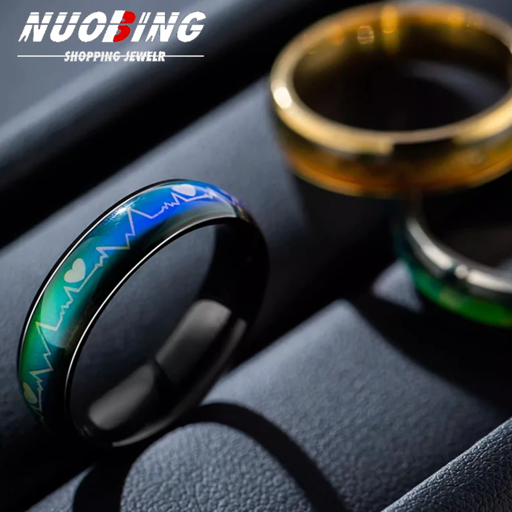

Smart Ring Men Women Temperature Monitor Waterproof Control Colour Finger Ring Male and Female Electrocardiogram Jewelry Gift