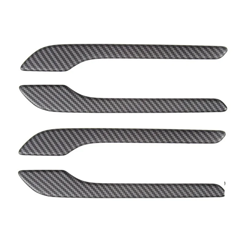 For Tesla Model 3 Modle Y 2017-2023 Car Door Handle Cover Protection Decoration Accessories (ABS Matte Carbon Fiber)