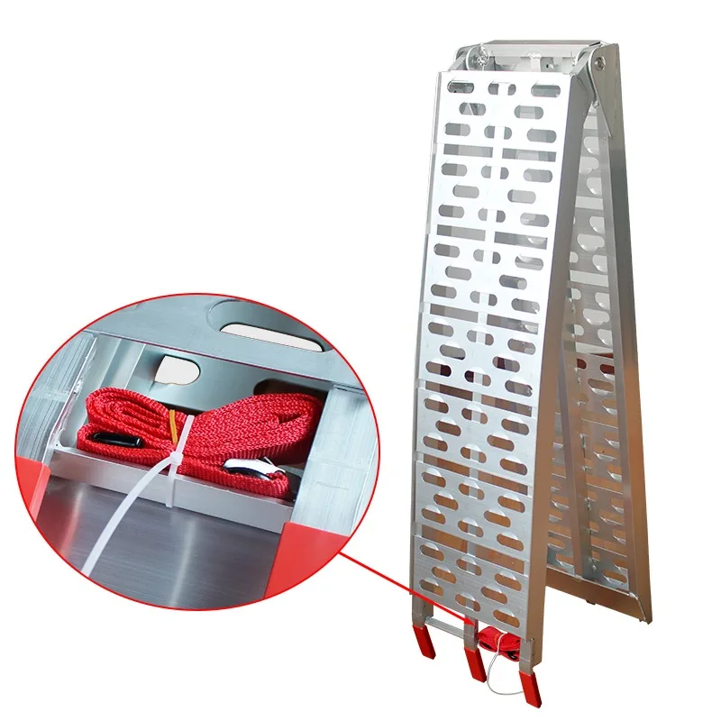750 lb capacity ATV loading ramp 1PC folding lawn mower trailer pickup station motorcycle scrambled pickup