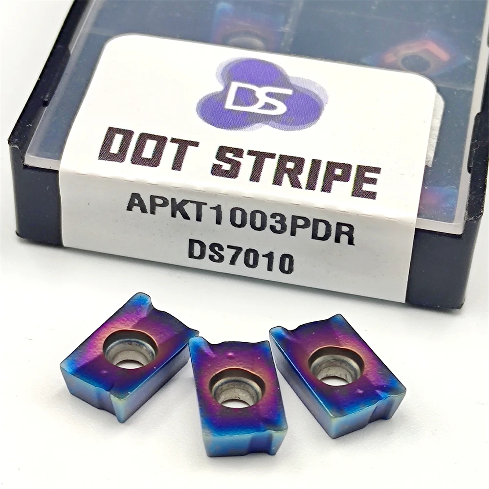 Inserto de carburo de alta calidad APKT1003 APKT1604 herramienta de torneado serie Blue Flame cuchillas de fresado CNC APKT 1003 1604