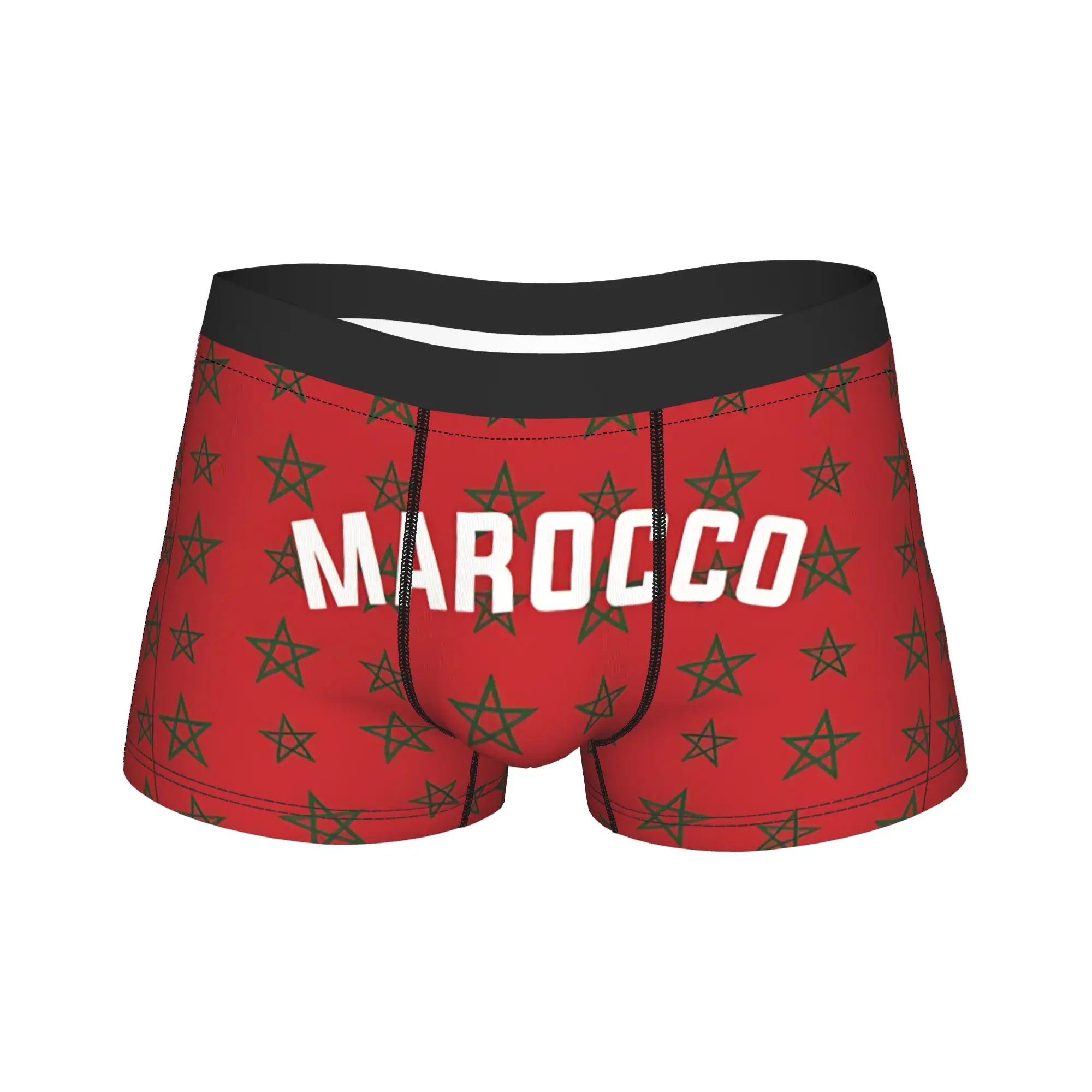 

Марокко Флаг Карта Боксеры Кляп Подарок Для Мужчин Забавное Нижнее Белье Боксеры Трусы