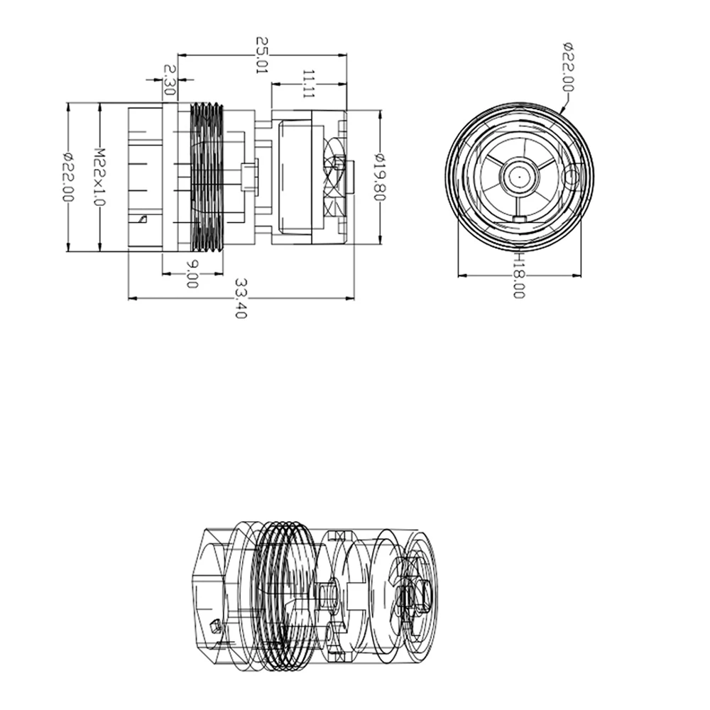 Micro Generator AC 5V 0.5W Water Flow Pump Intelligent Thermostatic Self-generating Electricity Water Generator 2L/Min Flow Rate