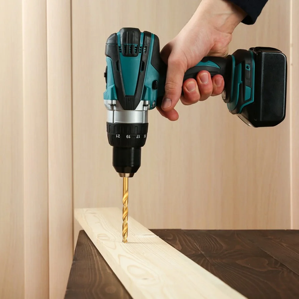 

99Pcs Spiral Twist Drill Bit 1.5-10mm Titanium Twist Drill Bits Hole Opener for Hardened Metal Stainless Steel Wood Plastic