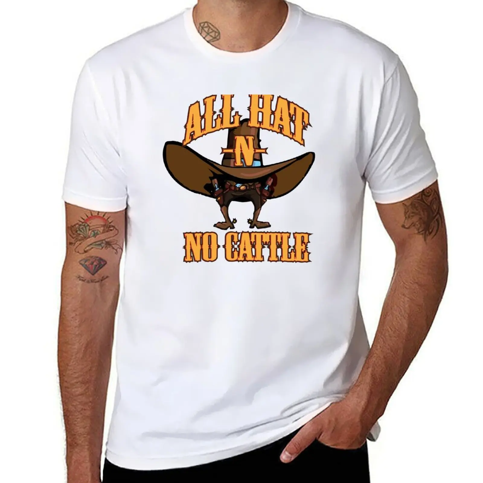 

All Hat -N- No Cattle T-Shirt man tshirt t shirt for man funny t shirts man T-shirt