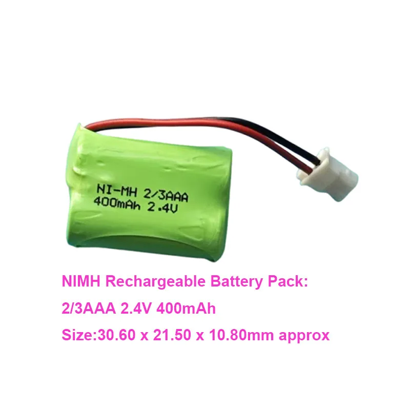 Batteria Ni-MH 2.4V 2/3AAA 400mah per VTech VT2032 VT2032RD VT2032WT BY1149 Telefono cordless VT2032CL