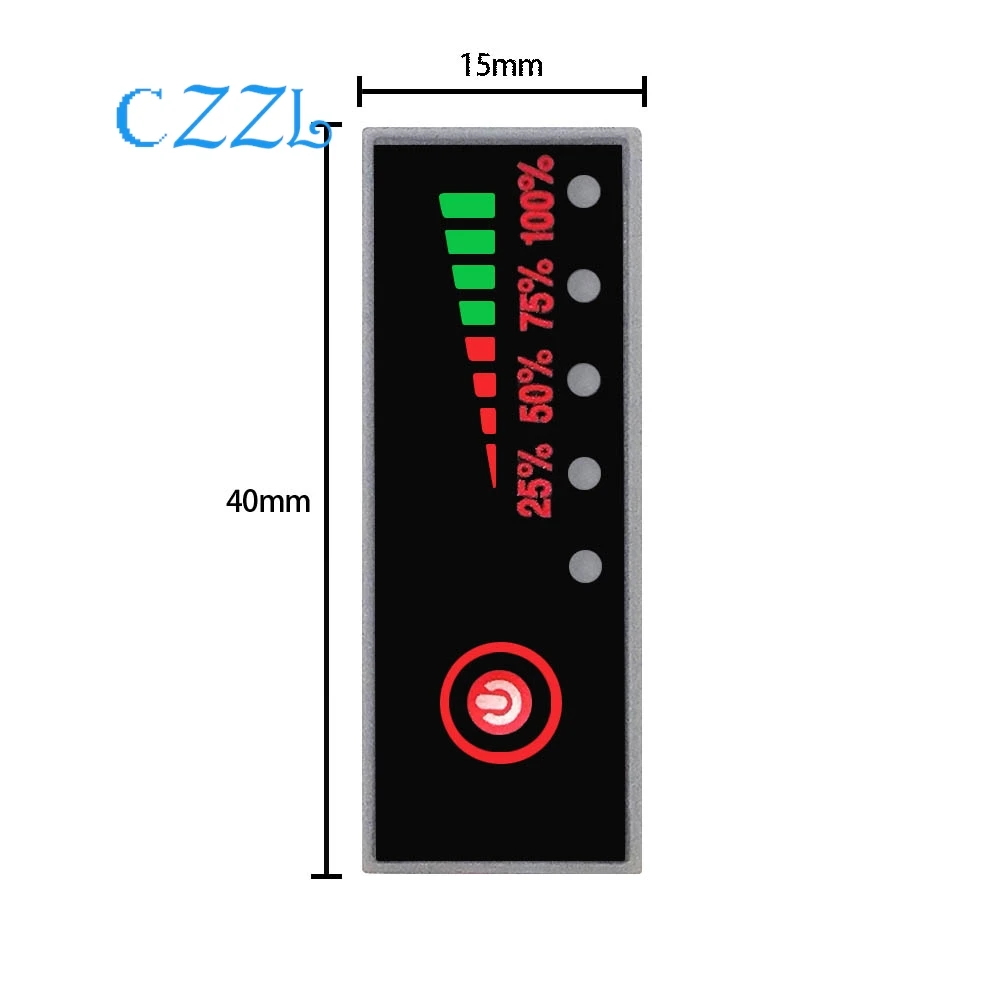 Battery Level Indicator 1/2/3/4/5/6S 3.7-25.2V Lithium Battery Li-ion Capacity Indicator Board Power Display Charging Tester