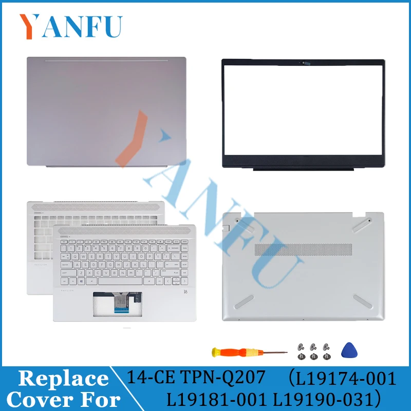 

Для 14-CE TPN-Q207 НОВАЯ задняя крышка ЖК-дисплея/передняя панель/подставка для рук/нижняя часть корпуса верхняя задняя крышка L19174-001 L19181-001 L19190-031
