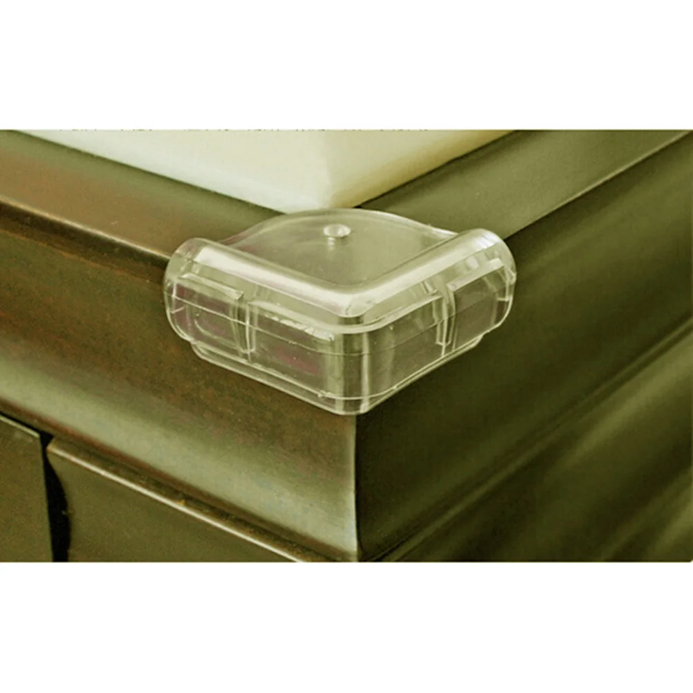 4 шт., безопасные ПВХ L-образные угловые подушки для стола, защита от столкновений, защитные пленки (прозрачные)