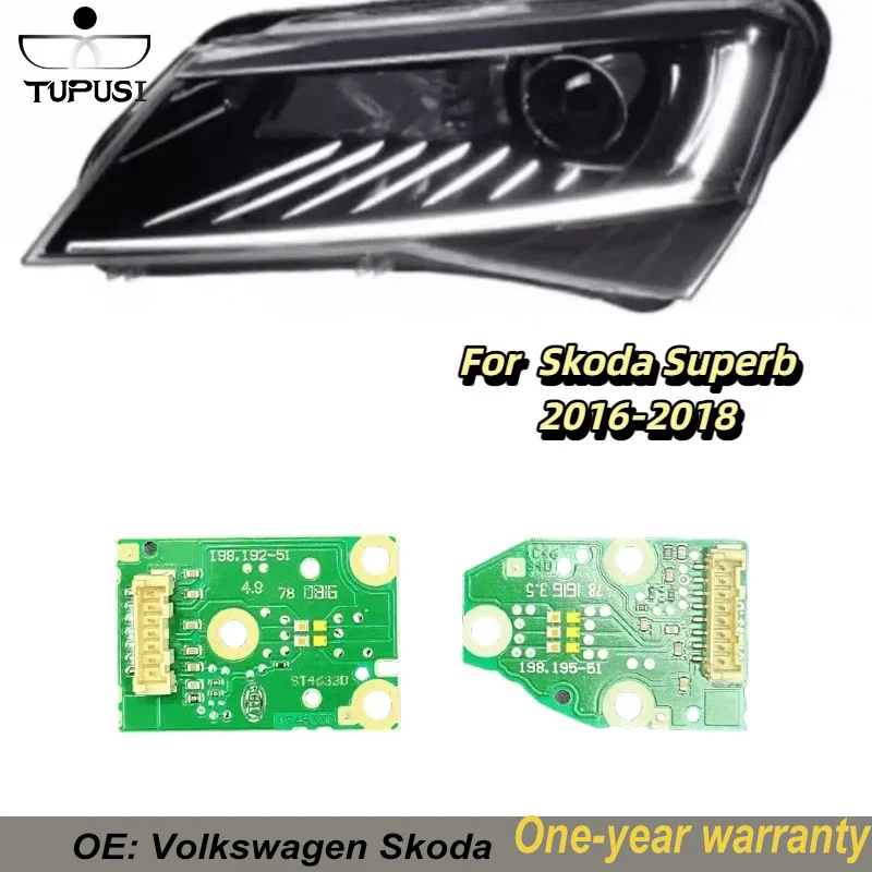 

White Light for Volkswagen Skoda Superb 2016-2018 Car Headlights DRL Chip Ballast Chip Circuit Board Light Source Board